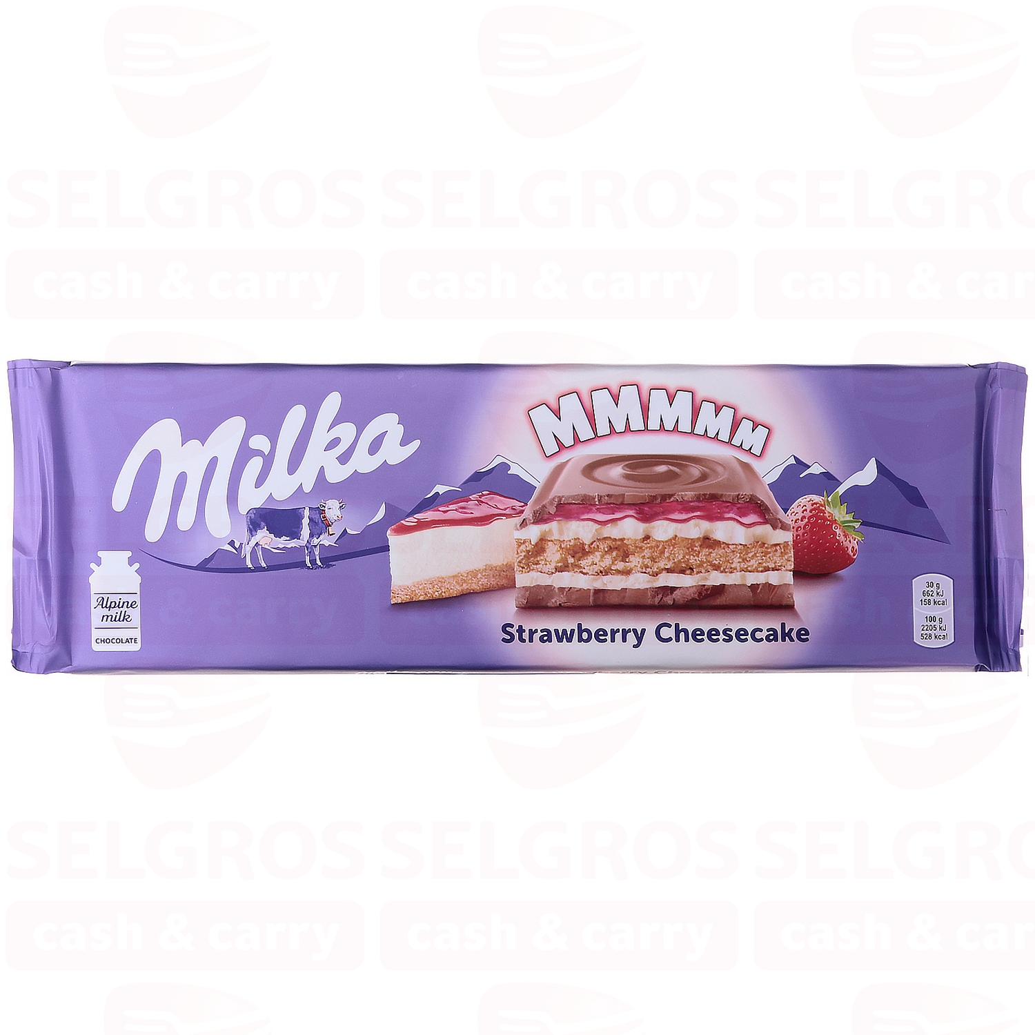 Шоколад молочный MILKA SENSATIONS с начинкой со вкусом чизкейка, клубничной  начинкой и печеньем, 300г