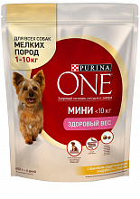 Корм для собак PURINA ONE MINI индейка и рис, 600г