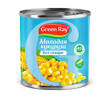 Кукуруза GREEN RAY без сахара, 425мл