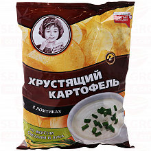 Чипсы ХРУСТЯЩИЙ КАРТОФЕЛЬ сметана и лук, 160г