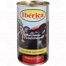 Маслины IBERICA с косточкой, 360г