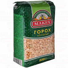 Горох MAKFA колотый шлифованный, 800г