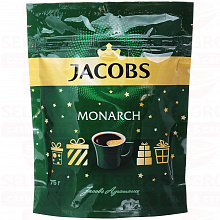 Кофе растворимый JACOBS MONARCH монарх классический, 75г