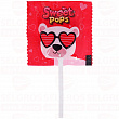 Карамельное сердце SWEET POPS с животными, 10г